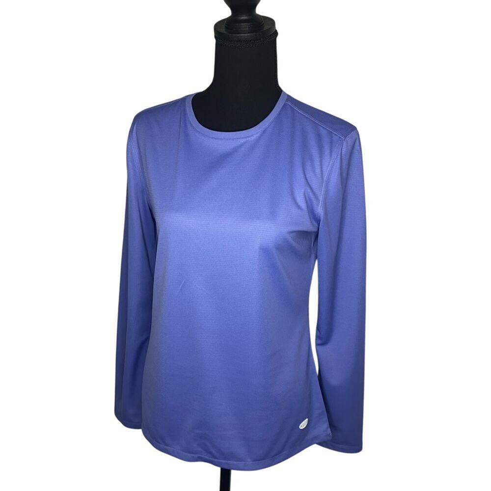 Reel Legends FREELINE SPF Periwinkle Blue Ladies Long Sleeve Shirt size S